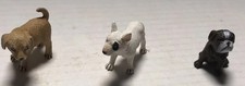Miniature dog rubber figurines