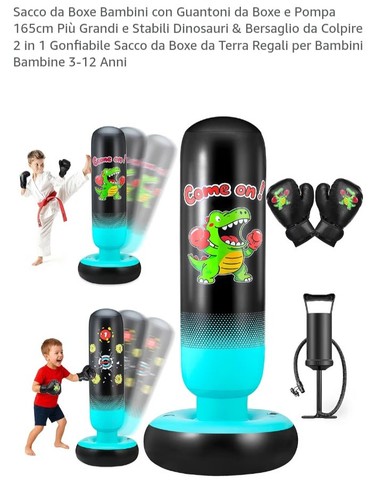 Sacco boxe bambini guantoni - sacco,