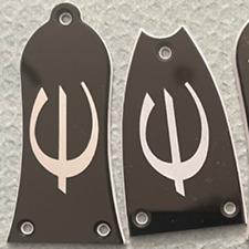 Personalizzato per Chitarre Epiphone Truss Rod Cover 3 Viti 2 Strati Nero/Bianco