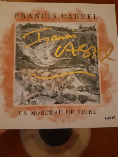 Francis cabrel autographe - cabrel,