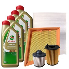 Kit Tagliando Ford Fiesta VI 1.5 TDCi B-Max Dal 2015 4 Olio 0w30 Castrol