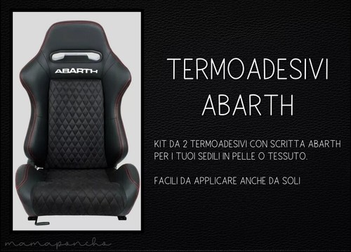 Termoadesivi abarth sedili - termoadesivi, abarth-