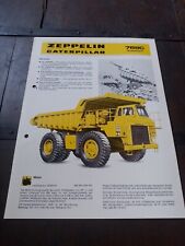 CAMION CAVA CATERPILLAR ZEPPELIN MULDENKIPPER 769C brochure originale TRUCKS 
