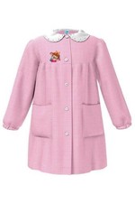 Grembiule Asilo Bambina Siggi 4 anni 104 cm tg.55 Rosa Quadretti Bimba Farfalla 