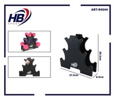 Rastrelliera Supporto Verticale Porta 6 Manubri Pesi Palestra Espositore dfh