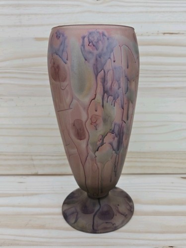 Vaso vetro artistico alto - vaso,