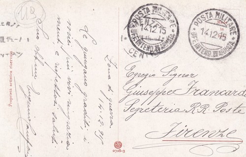 18151 cartolina posta - posta, militare