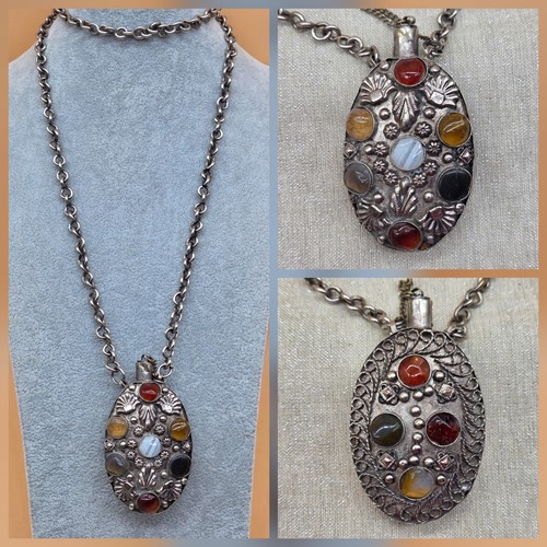 Collana vintage agata - collana, pietra