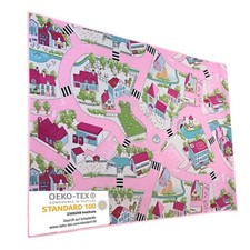 Tappeto Gioco Strada per Bambini - Certificato Oeko-Tex, Antiscivolo, Lavabile
