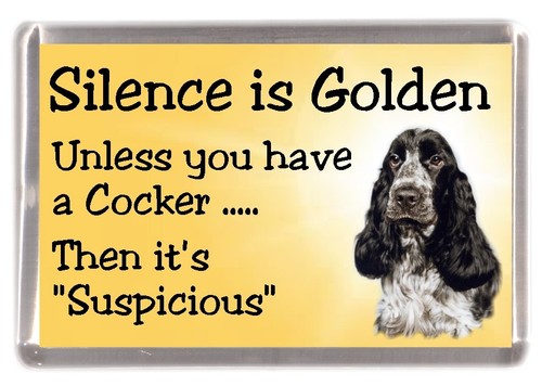 Cocker spaniel dog - (blue, roan)