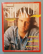 Rivista SPEAK UP 78 Settembre 1991 christopher lambert english inglese  