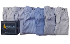 6 boxer uomo vela art. firenze con bottoni ed apertura  in   puro  cotone  100%