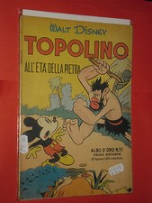 ALBO D'ORO TOPOLINO n° 31-b-DEL 1950-LIRE 35-eta' della pietra-mondadori-disney