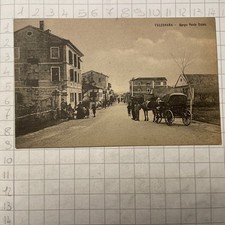 Cartolina Postale Falconara Borgo Ponte Esino Carrozza Ancona Marche Viagg. 1912