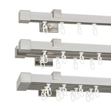 Asta per Tenda / Bastone - 1 / 2 / 3 Binari Acciaio 20 mm SET Binario ROLLMAXXX