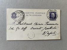 A) Intero postale Italia Regno
