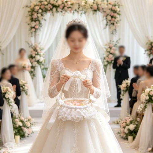 Cesto portafiori matrimonio