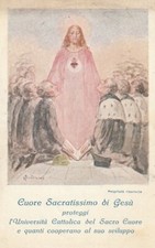 Q1 - Santino Immagine Sacra Preghiera Cuore Sacratissimo di Gesu