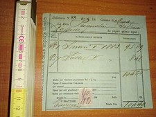 Mestre (VE) Quietanza imposte terreni e fabbricati 1889