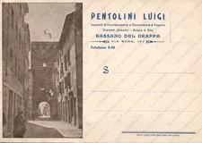 Ditta PENTOLINI LUIGI Bassano del Grappa Vicenza Cartolina pubblicitaria