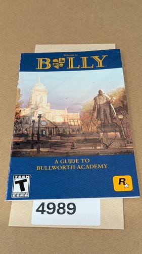 Bully ps2 manual only no - manual,