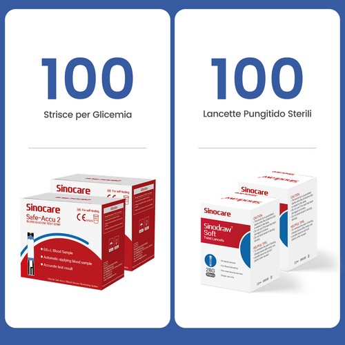 Sinocare safe accu2 strisce - safe,