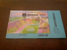 BIGLIETTO STADIO CALCIO GENOA