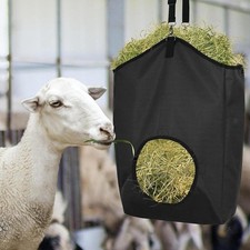 Borsa per fieno con tracolla regolabile per mangiatoia capre, struzzi,
