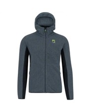 - Karpos Rocchetta Fleece Pile con Cappuccio Uomo, Dark Slate/Black