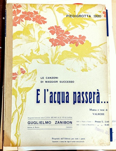 Spartito musicale piedigrotta - spartito,