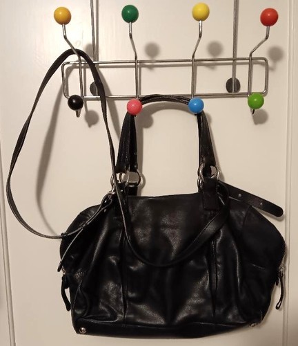 Furla black leather - black,