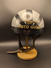 Mezzo casco nero vintage retrò The Centurion Moto Guzzi classico budino bacino