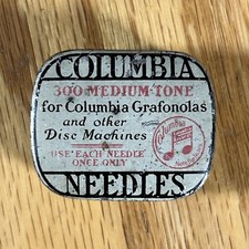 Antico aghi fonografo latta