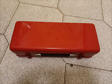 Cassetta degli attrezzi in metallo Cassetta porta attrezzi per riparazioni rossa