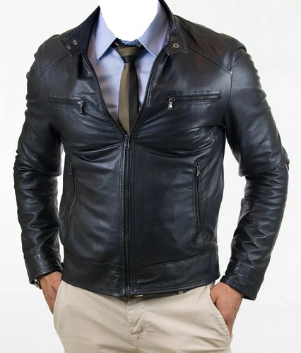 Giacca moto biker uomo - giacca,
