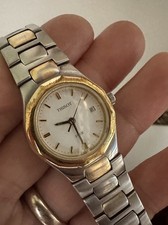 Vintage Watch Tissot Pro Quartz Acciaio E Oro 26.5mm Lady