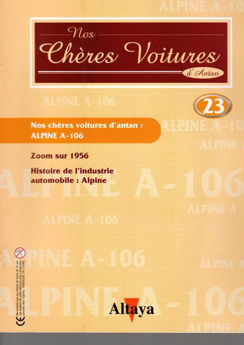 Fascicule nos cheres voitures - cheres,
