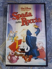 Spettacolare storica VHS Disney Vintage La Spada nella roccia 1986 I Classici D