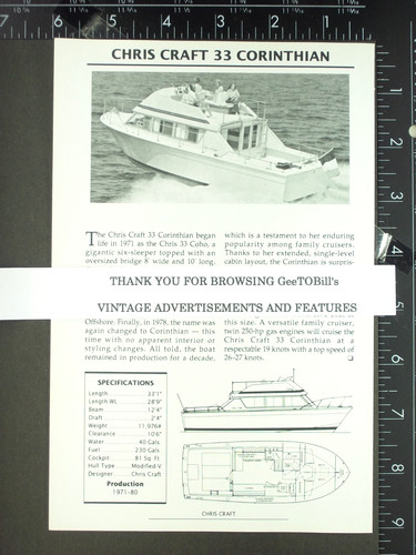 Features chris craft 33 - 2,