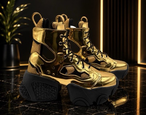 Reebok noir fury boot gold - boot,