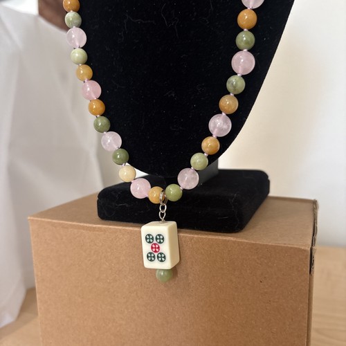 Collana pietra perline