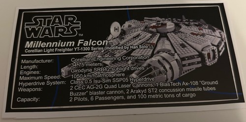 Adesivo lego star wars ucs - adesivo,