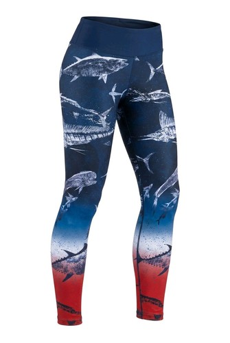 Leggings con stampa pelagic - con,