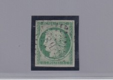 Francia 1849: : Cerere 15c. verde (N° 2). A.Diena, G.Bolaffi. (Cat.57/534)