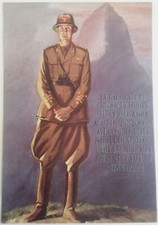 CARTOLINA CHEREN COLONIALE AFRICA AOI MILITARE ITALIAN POSTCARD ASCARI GUERRA 