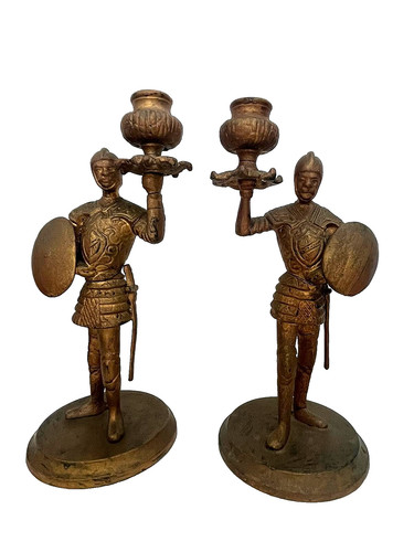 Coppia candelabri antichi - candelabri,