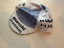 Cappellino Ciclismo Bianchi Milano Piaggio Bianco Blu