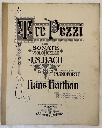 Tre pezzi dalle sonate - dalle, per