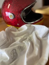 Casco moto donna Biltwell Gringo  Special Edition Glossy Red taglia M come nuovo