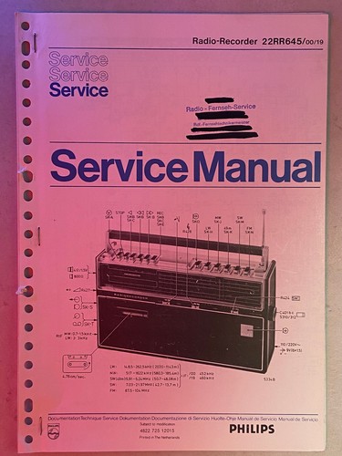 Philips manuale servizio - manuale, di